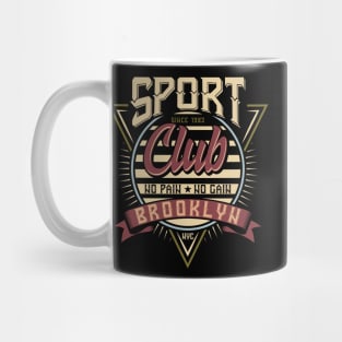 Sports vintage badge club brooklyn Mug